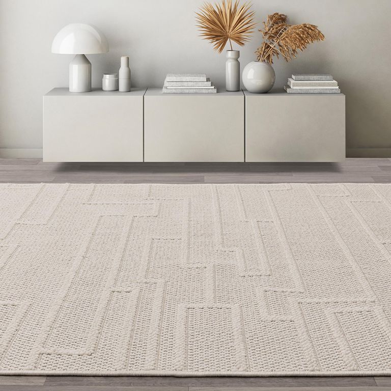Boho Camber Track Rug - Ivory - 80cm x 150cm