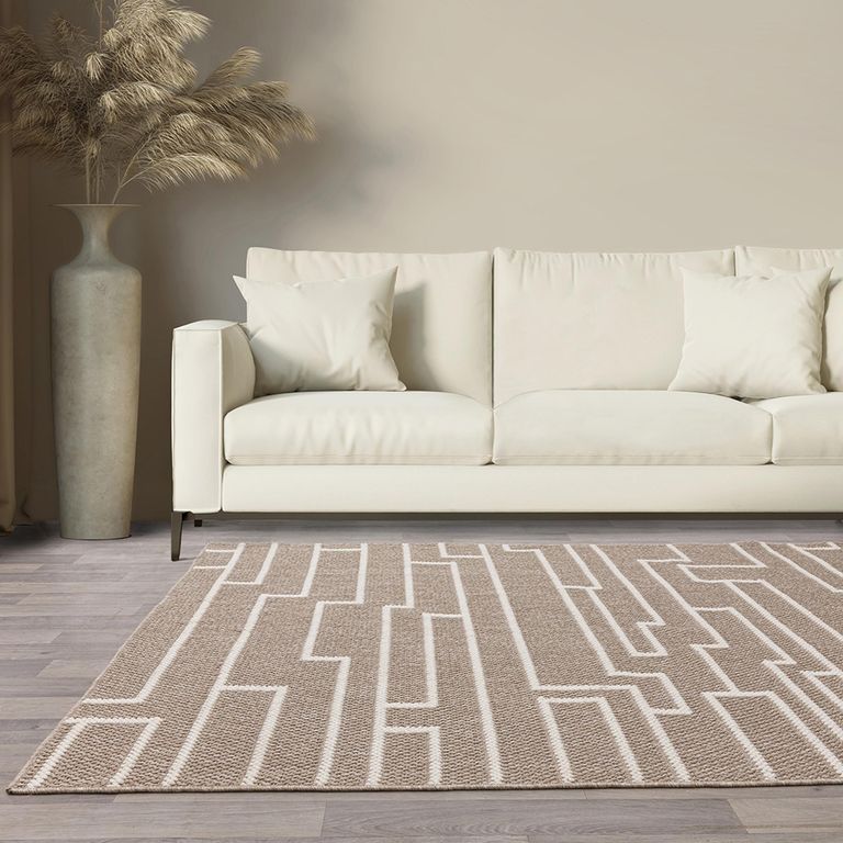 Boho Camber Track Rug - Sand - 80cm x 150cm