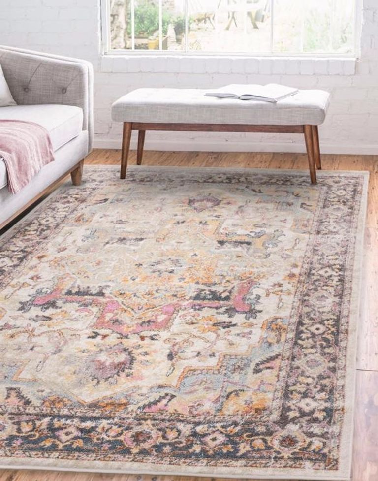 Classic Heritage Flores Rug - Kira FR04 - Multi Colour - Sizes Available