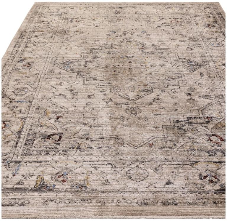 Classic Heritage Sovereign Medallion Rug - Ash - 120cm x 166cm