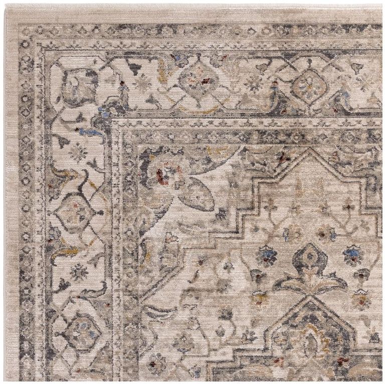 Classic Heritage Sovereign Medallion Rug - Ash - 120cm x 166cm