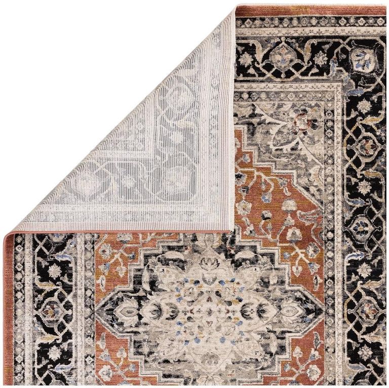 Classic Heritage Sovereign Medallion Rug - Terracotta - 120cm x 166cm
