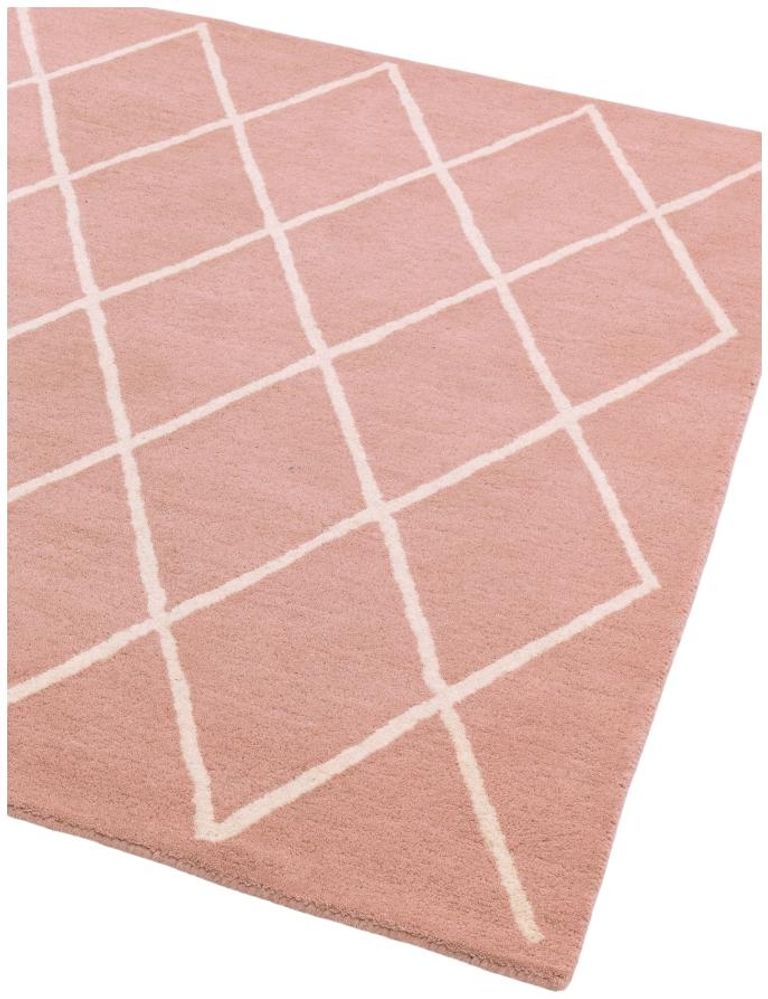 Contemporary Design Albany Rug - Pink - Diamond - Sizes Available