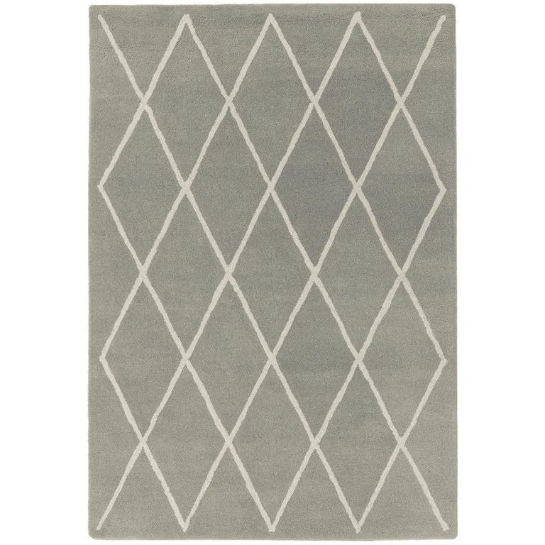 Contemporary Design Albany Rug - Silver Diamond - Sizes Available