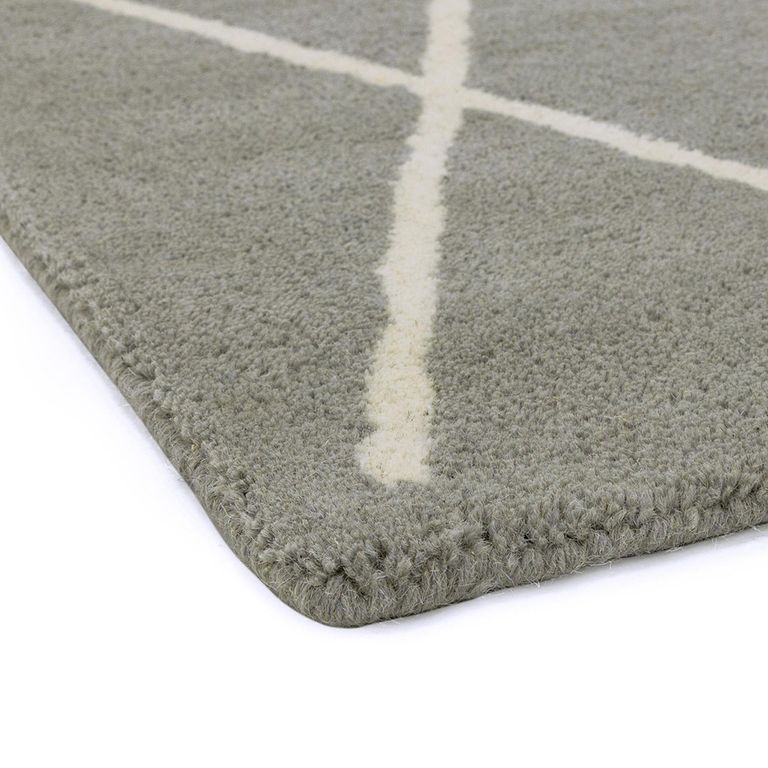 Contemporary Design Albany Rug - Silver Diamond - Sizes Available