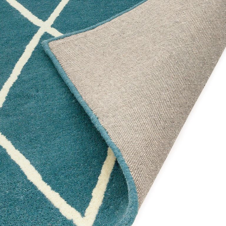 Contemporary Design Albany Rug - Teal Diamond - Sizes Available