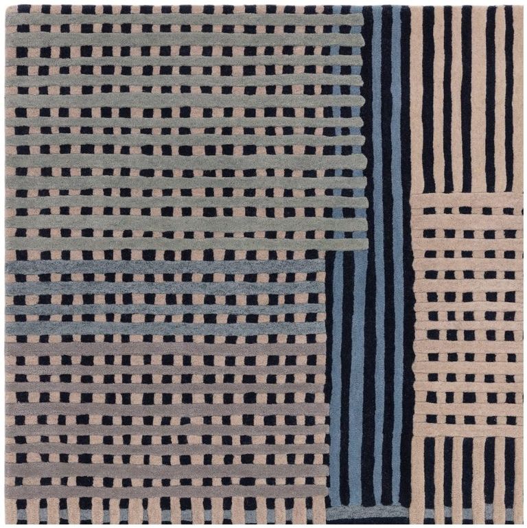 Contemporary Design Aspect Rug - Blue - Sizes Available