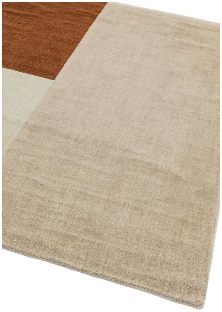 Contemporary Design Blox Rug - Copper - Sizes Available