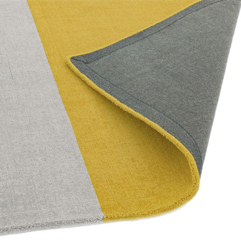 Contemporary Design Blox Rug - Mustard - Sizes Available