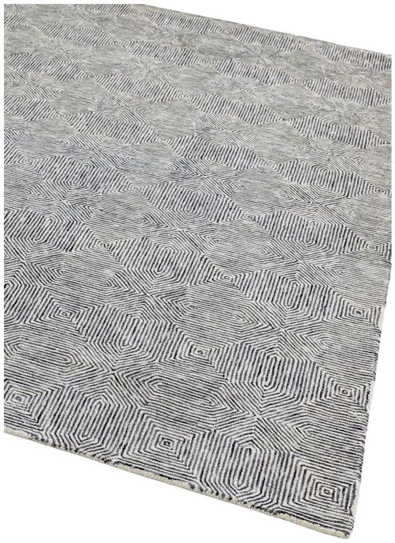 Contemporary Design Camden Rug - Black and White - Sizes Available
