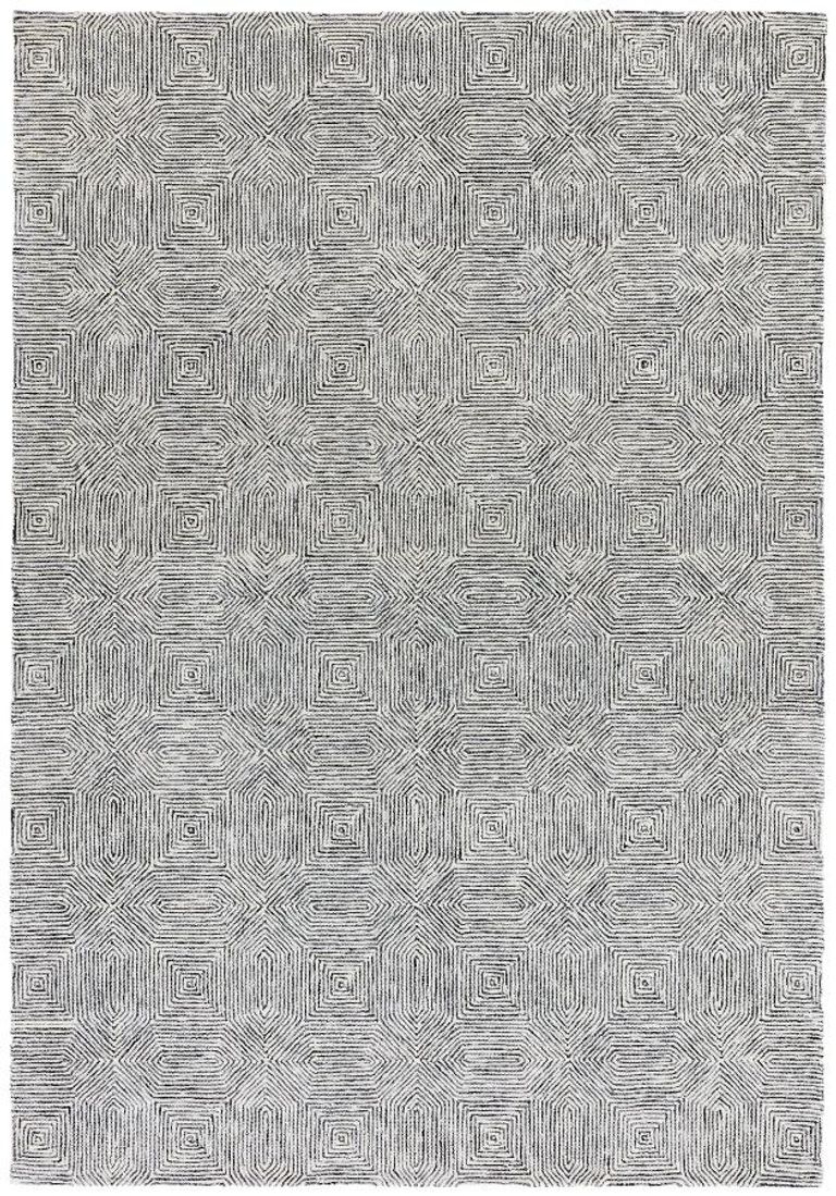 Contemporary Design Camden Rug - Black and White - Sizes Available