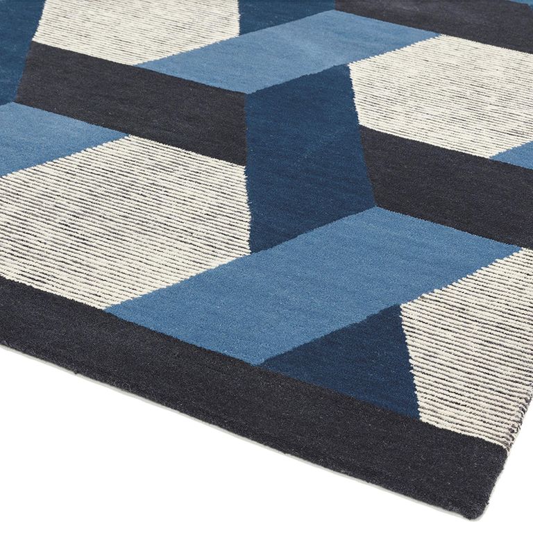 Contemporary Design Camden Rug - Blue - Sizes Available