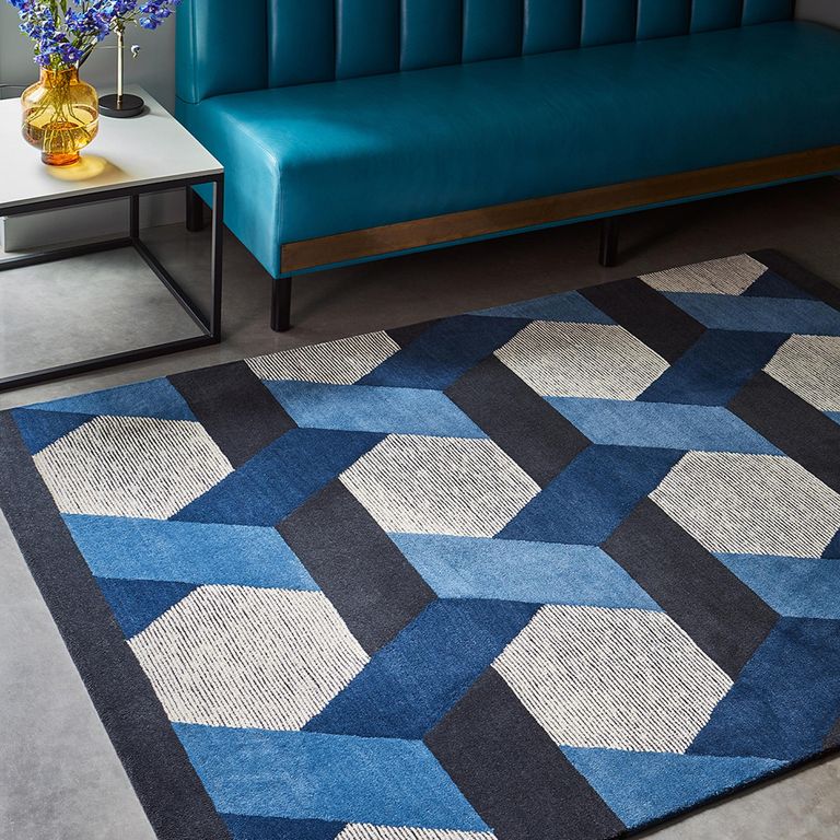 Contemporary Design Camden Rug - Blue - Sizes Available