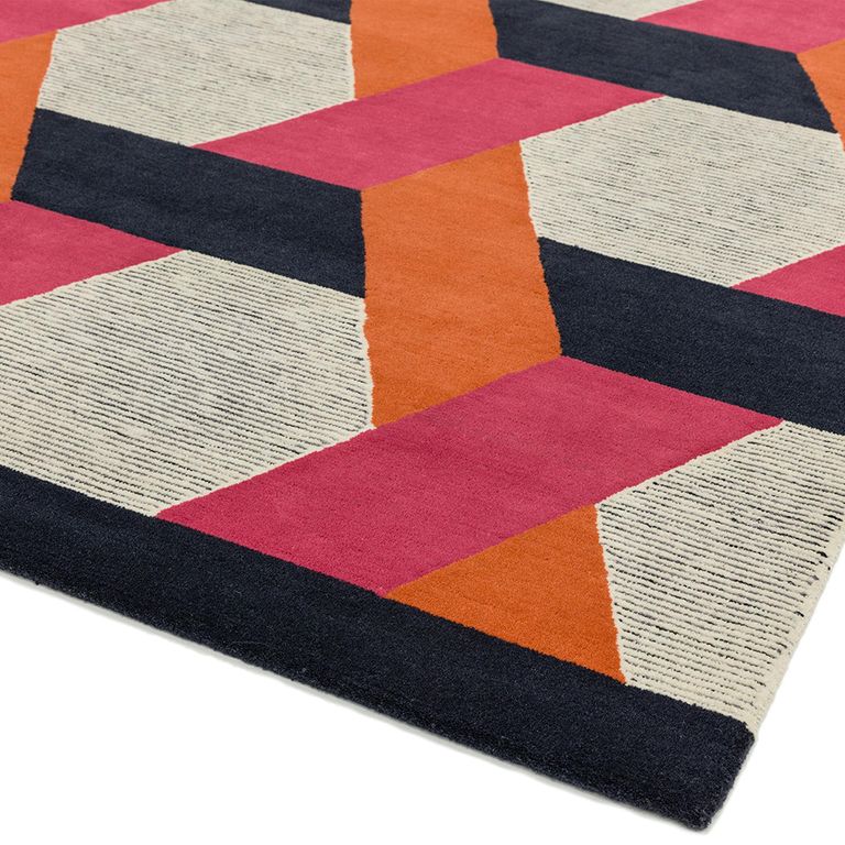 Contemporary Design Camden Rug - Orange - Sizes Available