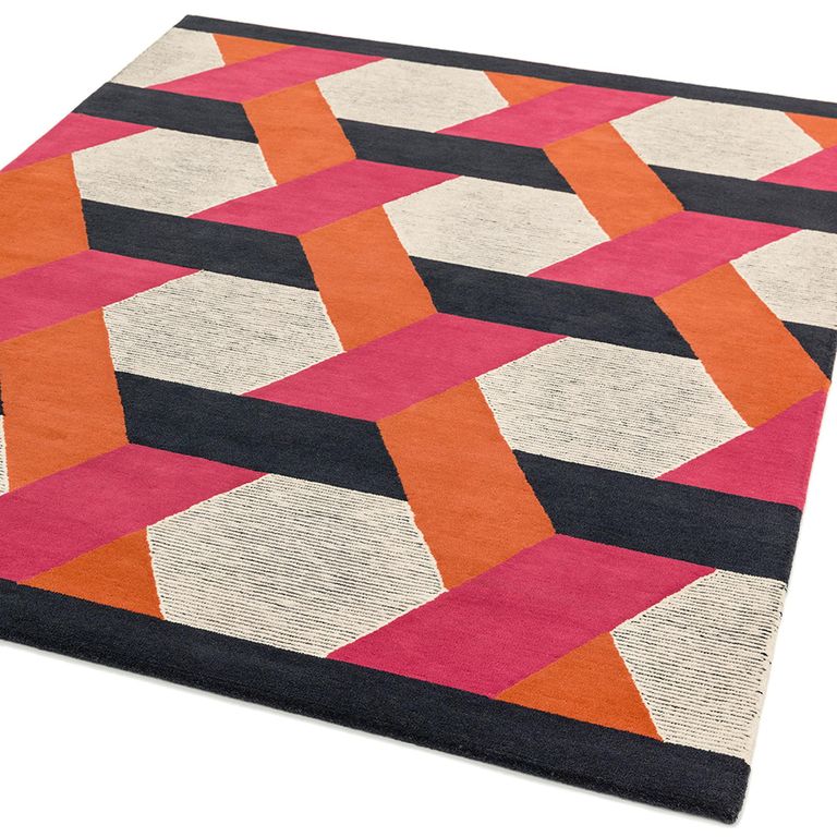 Contemporary Design Camden Rug - Orange - Sizes Available