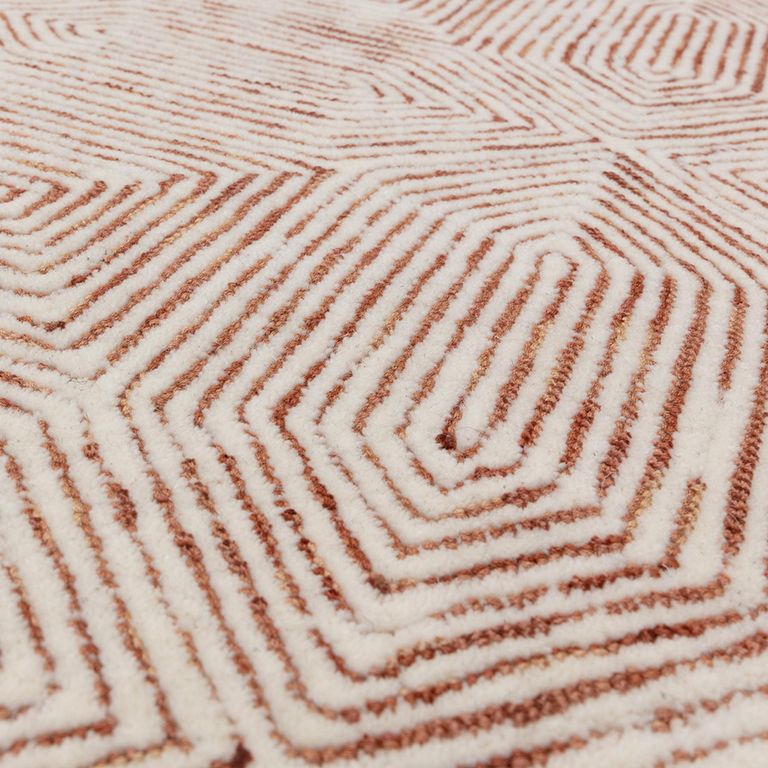 Contemporary Design Camden Rug - Terracotta - Sizes Available
