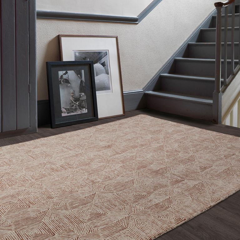 Contemporary Design Camden Rug - Terracotta - Sizes Available