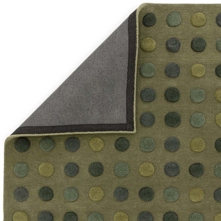 Contemporary Design Dotty Rug - Green - Sizes Available