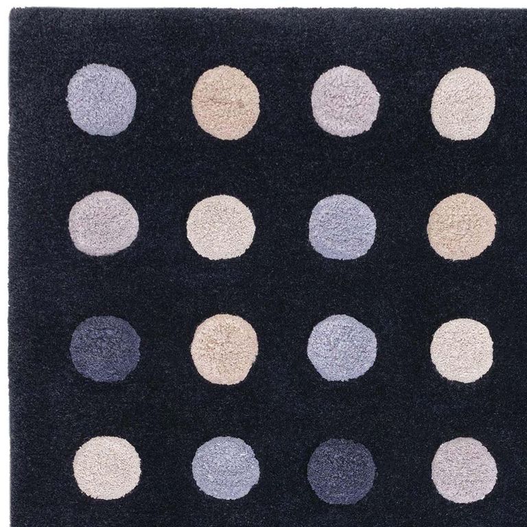 Contemporary Design Dotty Rug - Navy - Sizes Available