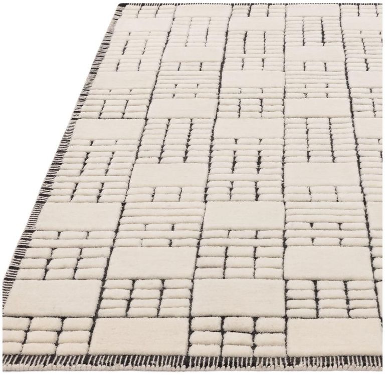 Contemporary Design Empire Rug - Cream and Black - Sizes Available