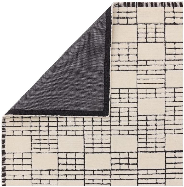 Contemporary Design Empire Rug - Cream and Black - Sizes Available