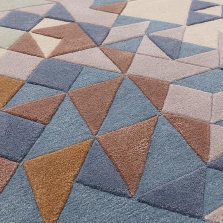 Contemporary Design Enigma Rug - Blue - Sizes Available