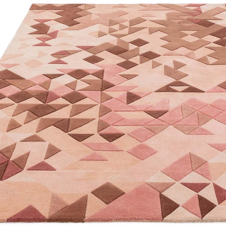Contemporary Design Enigma Rug - Rose - Sizes Available