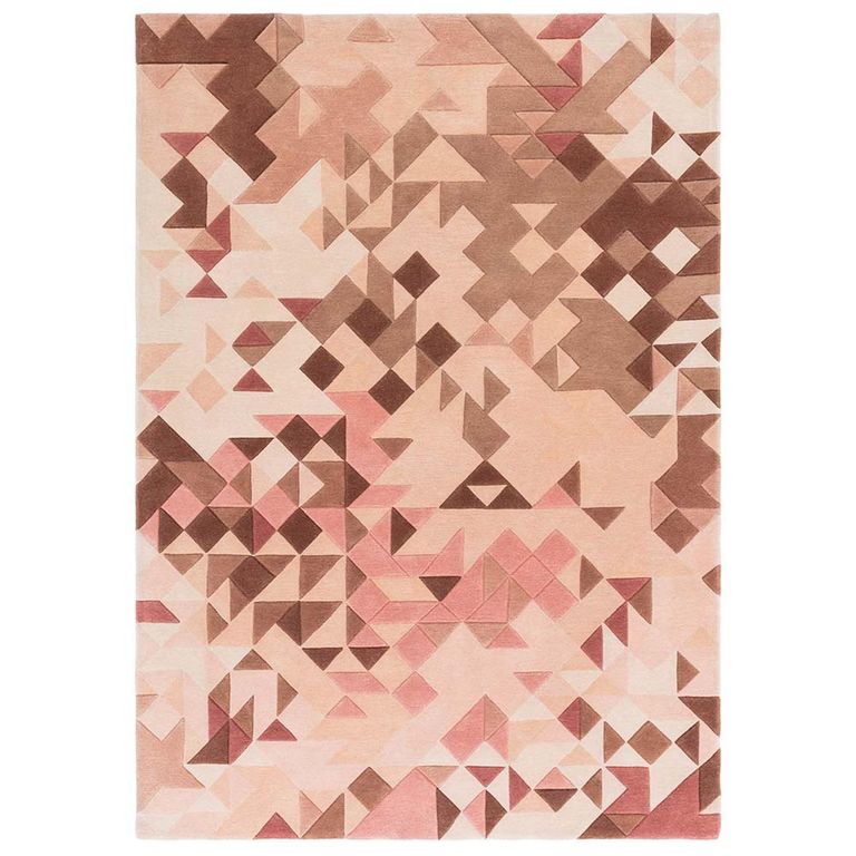 Contemporary Design Enigma Rug - Rose - Sizes Available