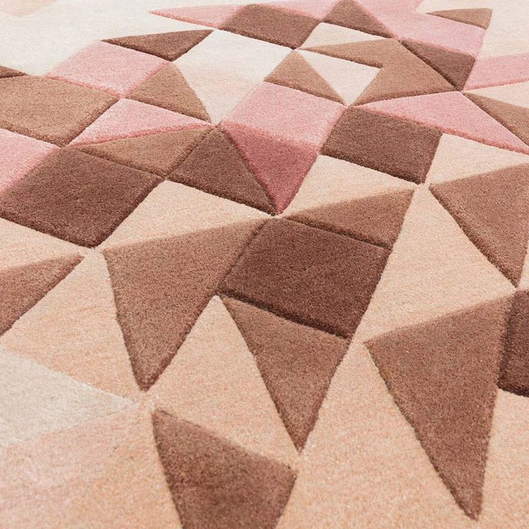 Contemporary Design Enigma Rug - Rose - Sizes Available