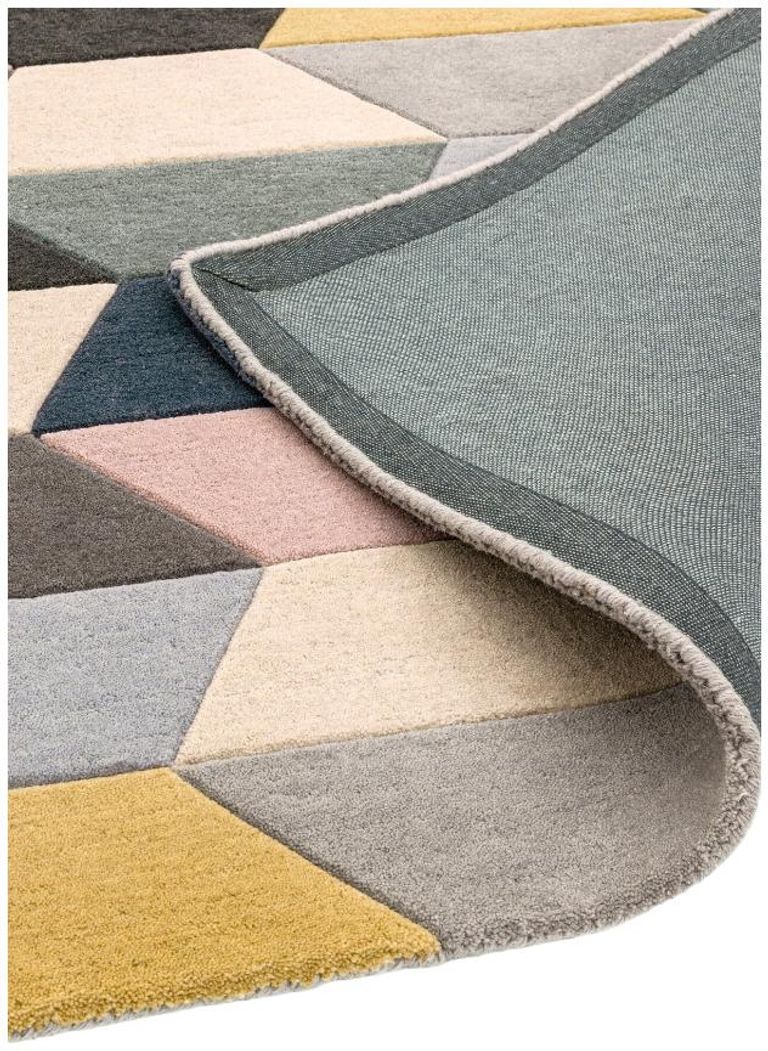Contemporary Design Funk Rug - Honeycomb 04 - Pastel Multi Colour - Sizes Available