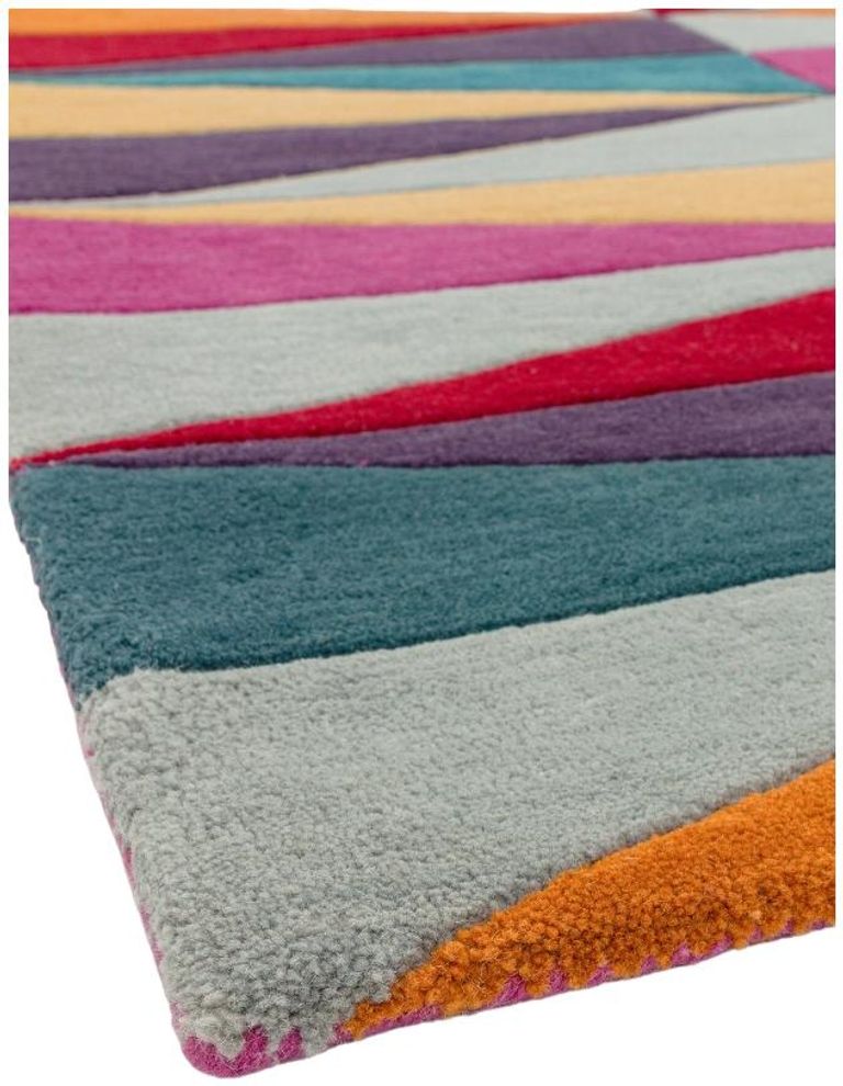 Contemporary Design Funk Rug - Triangles 08 - Multi Colour - Sizes Available