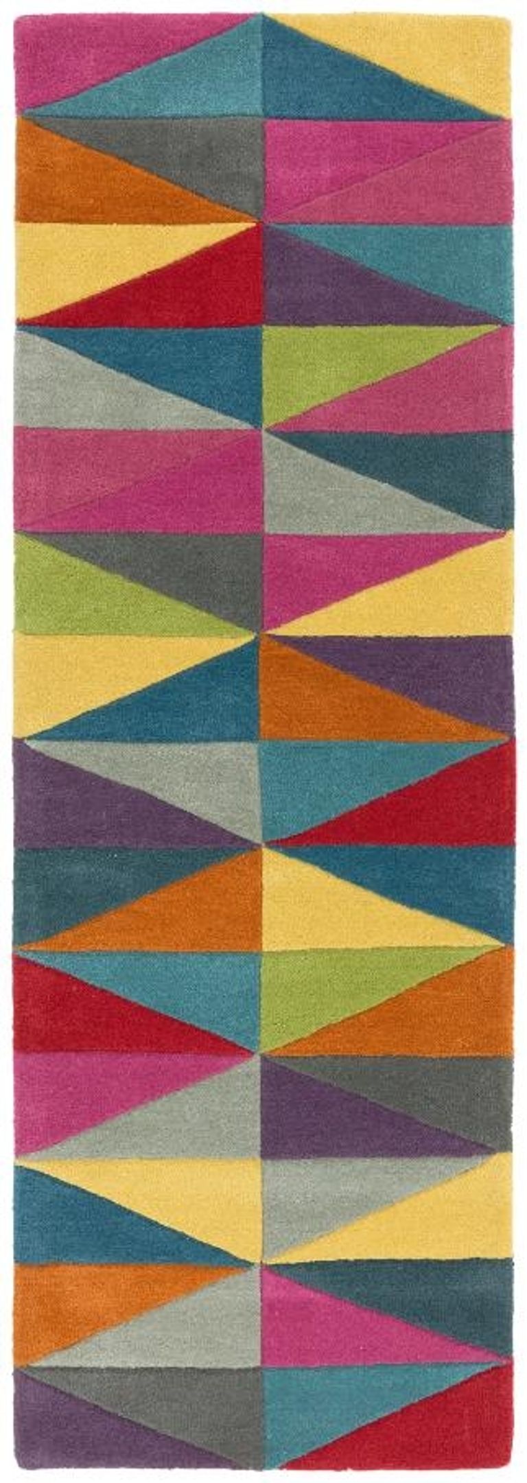 Contemporary Design Funk Runner - Triangles 08 - Multi Colour - 70cm x 200cm