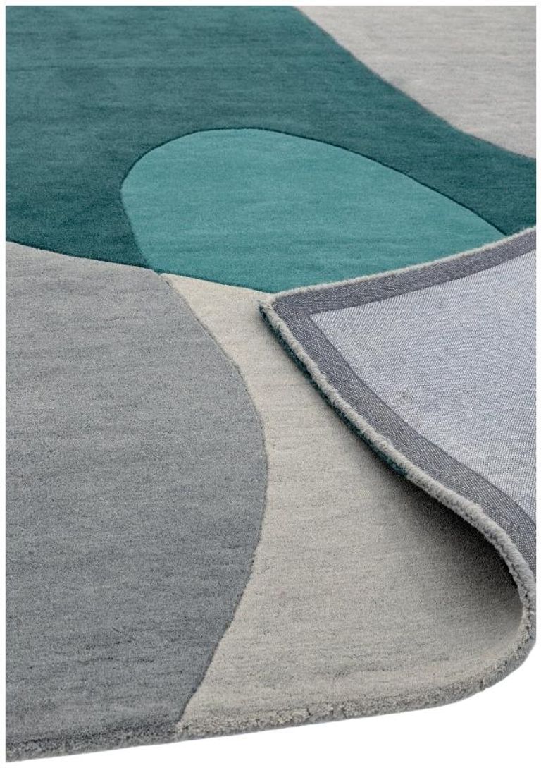 Contemporary Design Matrix Rug - Arc 57 - Teal - Sizes Available