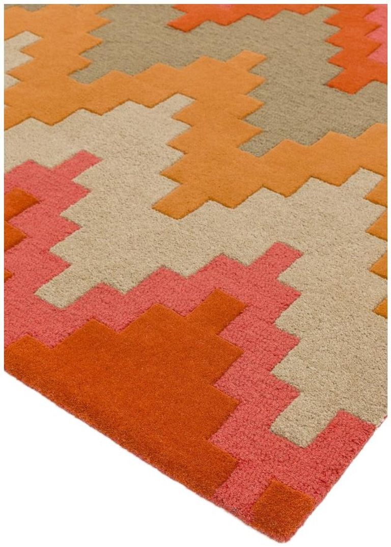 Contemporary Design Matrix Rug - Cuzzo 23 - Sienna Multi Colour - Sizes Available