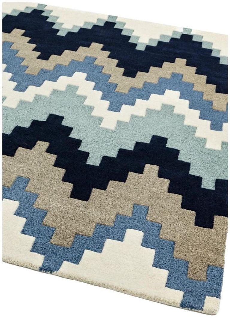 Contemporary Design Matrix Rug - Cuzzo 70 - Blue - 200cm x 300cm