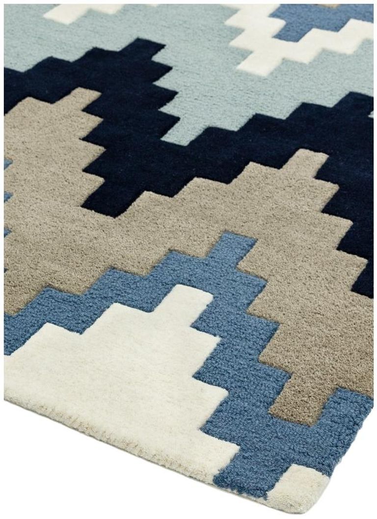 Contemporary Design Matrix Rug - Cuzzo 70 - Blue - 200cm x 300cm