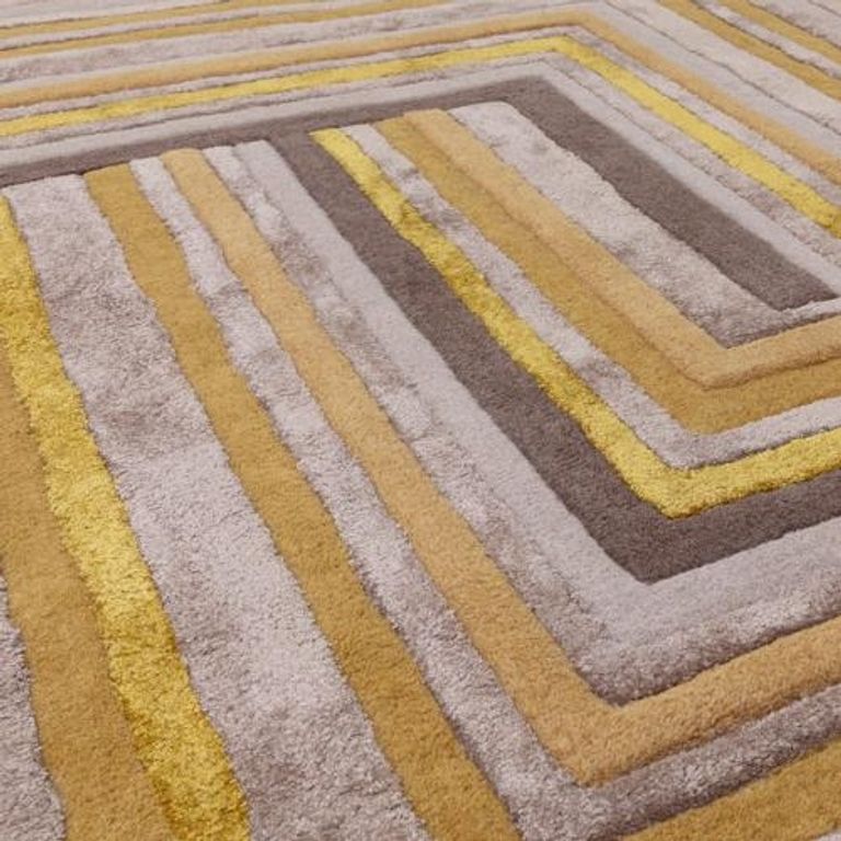 Contemporary Design Matrix Rug - Network 79 - Gold - Sizes Available