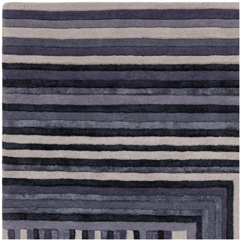Contemporary Design Matrix Rug - Network 81 - Indigo - 160cm x 230cm