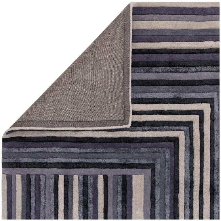 Contemporary Design Matrix Rug - Network 81 - Indigo - 160cm x 230cm