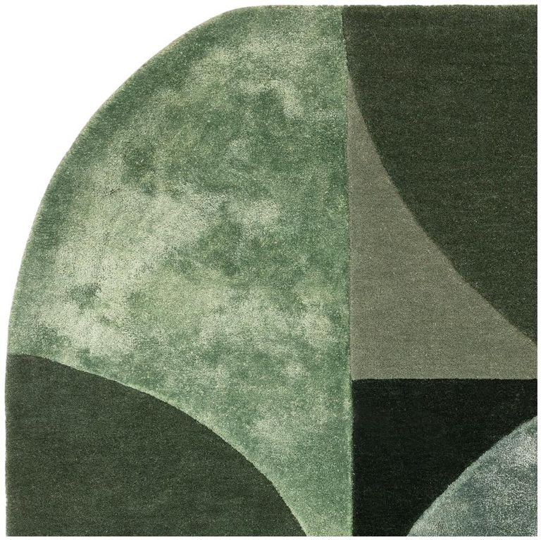 Contemporary Design Matrix Rug - Oval 75 - Forest - Sizes Available