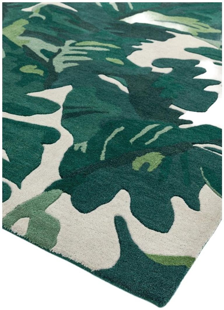Contemporary Design Matrix Rug - Palm 73 - Green - Sizes Available