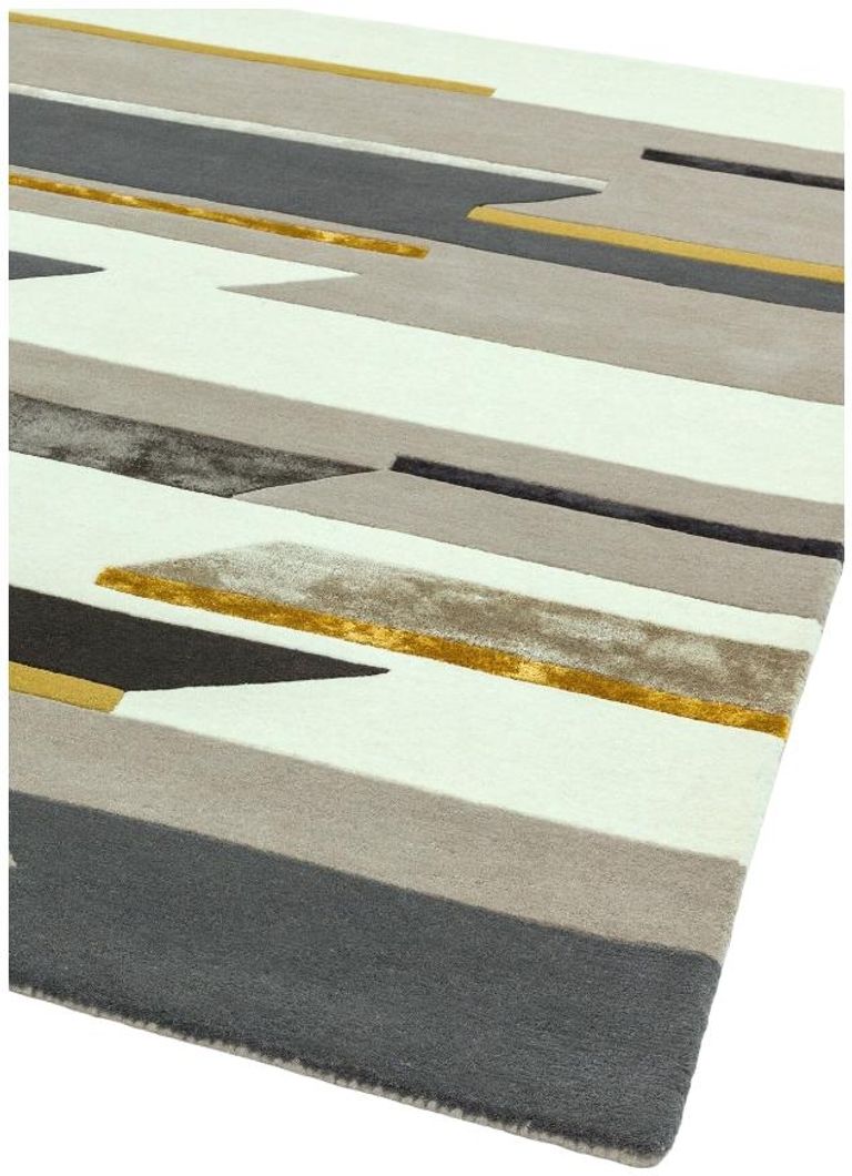 Contemporary Design Matrix Rug - Rhombus 62 - Mustard - Sizes Available