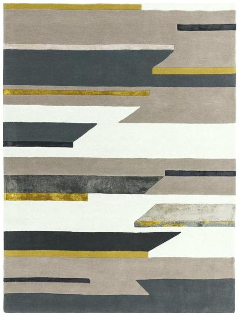 Contemporary Design Matrix Rug - Rhombus 62 - Mustard - Sizes Available