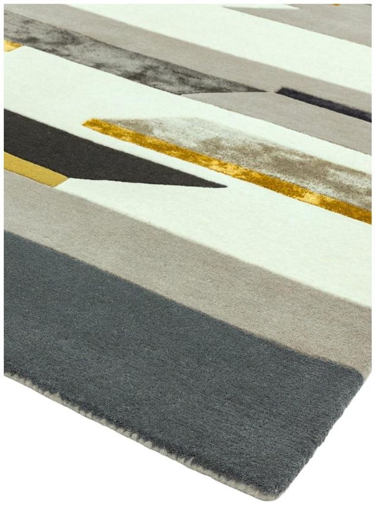 Contemporary Design Matrix Rug - Rhombus 62 - Mustard - Sizes Available