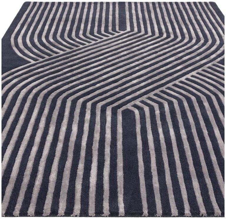 Contemporary Design Matrix Rug - Solstice 97 - Navy - Sizes Available