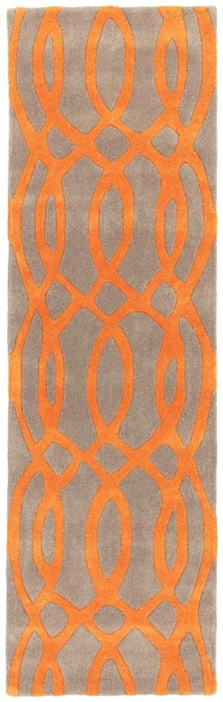 Contemporary Design Matrix Rug - Wire 37 - Orange - Sizes Available