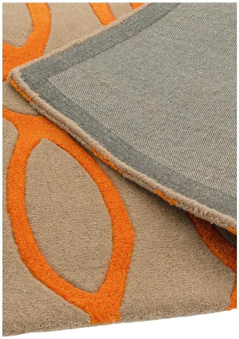 Contemporary Design Matrix Rug - Wire 37 - Orange - Sizes Available