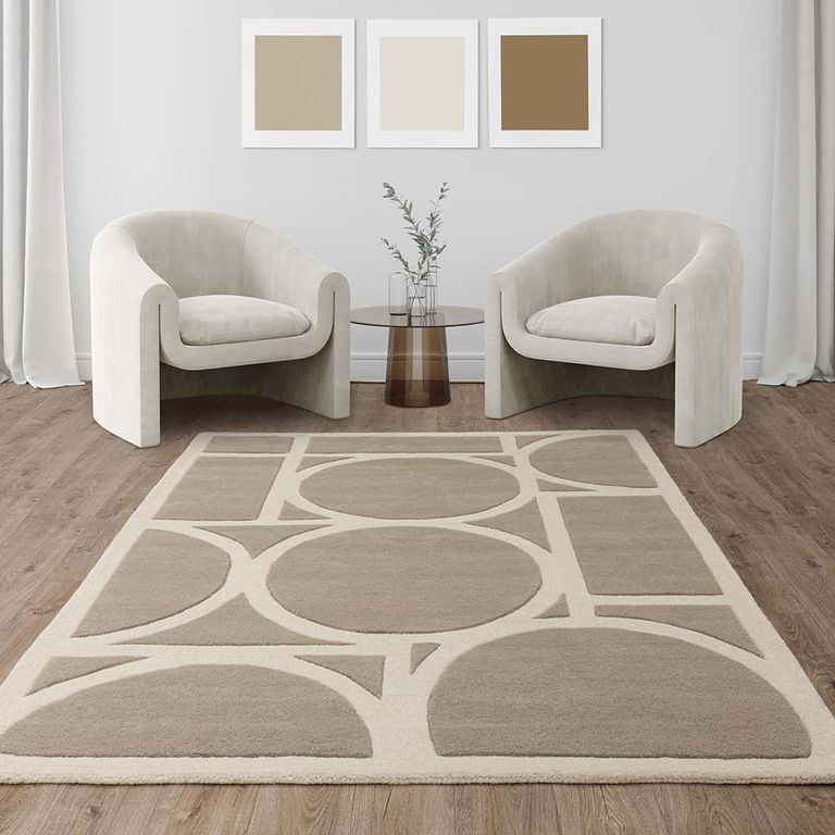 Contemporary Design Metro Rug - Taupe - Sizes Available