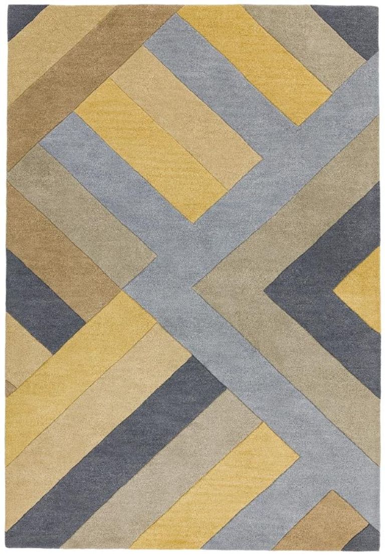 Contemporary Design Reef Runner - Big Zig RF02 - Ochre Grey - 66cm x 200cm