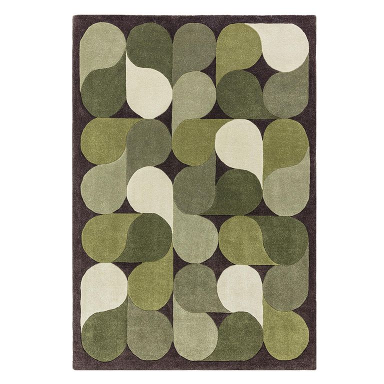 Contemporary Design Romy Rug - Jive Green - Sizes Available